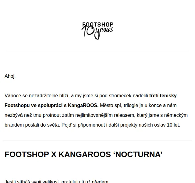 Footshop: KangaROOS Nocturna – limitovaná edice – červen 2026 | Nuslet.cz
