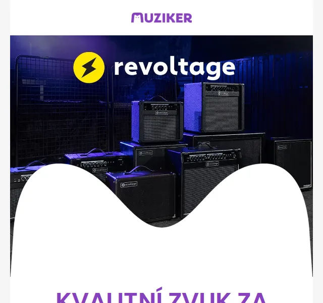 Muziker: Kytarová komba Revoltage se slevou 30 % – červenec 2026 | Nuslet.cz