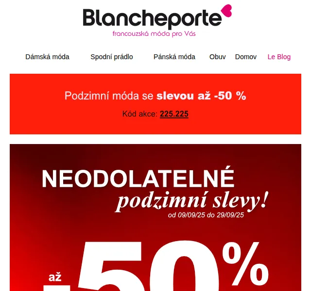 Blancheporte: Podzimní slevy a módní inspirace – červen 2026 | Nuslet.cz