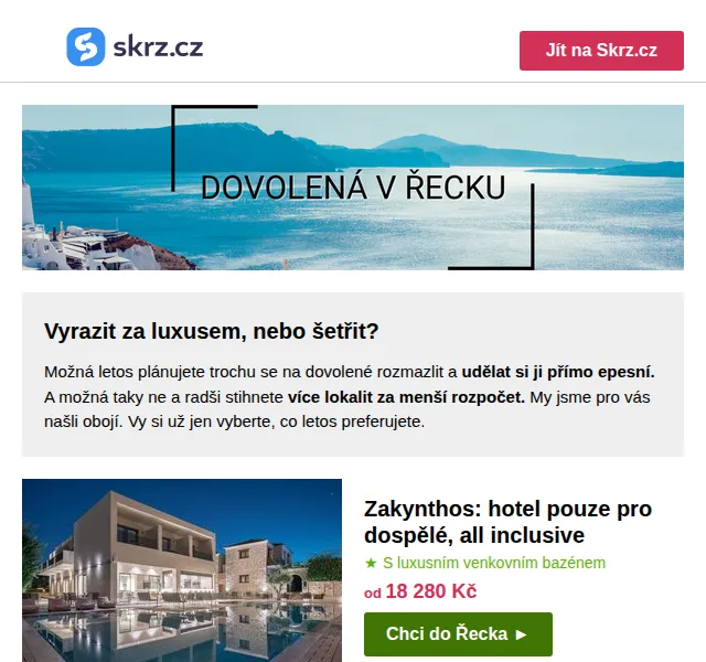 Skrz.cz: Dovolená v Řecku – hotele s vířivkou – červen 2026 | Nuslet.cz