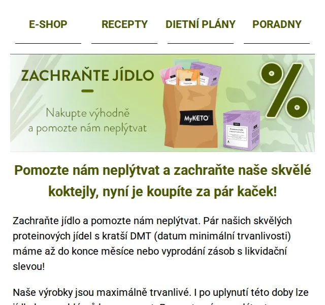 MyKETO: Zachraňte jídlo se slevou až 75 % – červen 2026 | Nuslet.cz