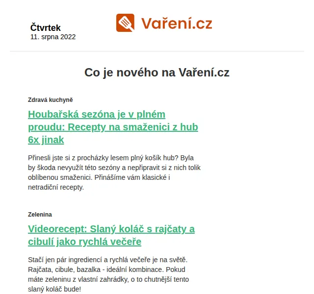 Vaření.cz: Nové recepty na léto – srpen 2022 | Nuslet.cz
