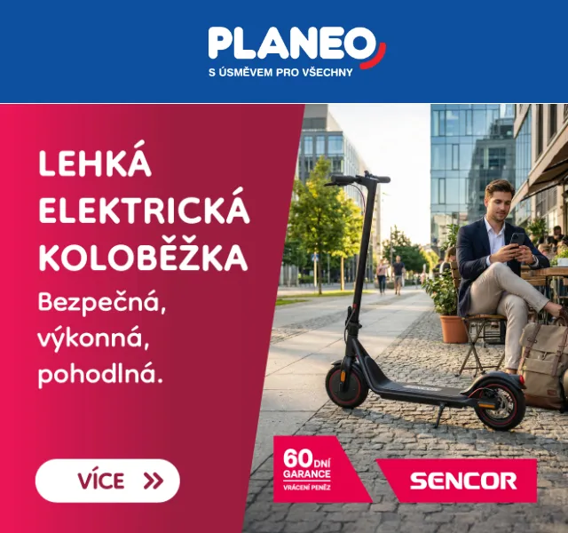 Planeo: Sencor koloběžky od 6499 Kč – květen 2026