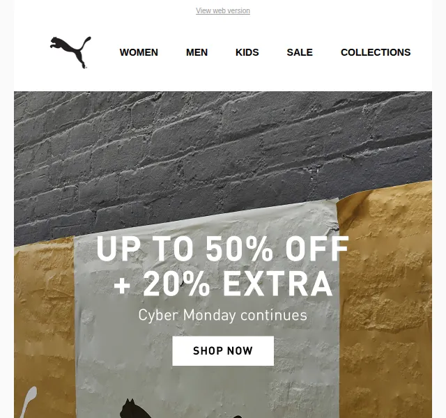 PUMA: až 50 % + 20 % extra sleva – listopad 2022 | Nuslet.cz