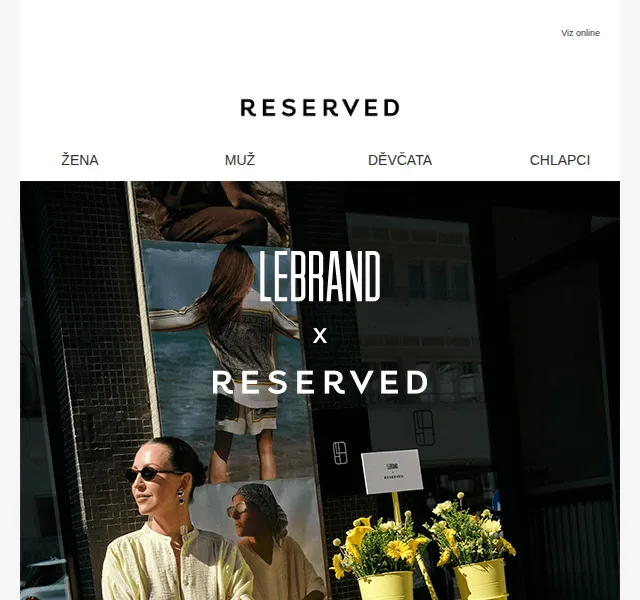 RESERVED: Kolekce LEBRAND x RESERVED – květen 2026 | Nuslet.cz