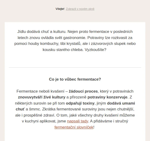 Jídlo a radost: Fermentace a kvašení – červen 2026 | Nuslet.cz