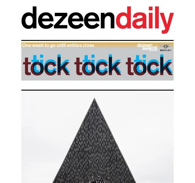 Dezeen Daily: novinky z architektury a designu – červen 2026 | Nuslet.cz