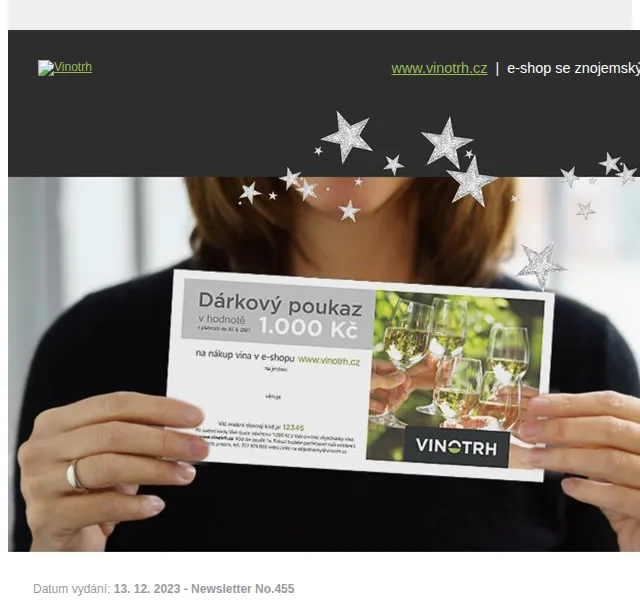 Vinotrh: Dárkové poukazy na víno – prosinec 2026 | Nuslet.cz