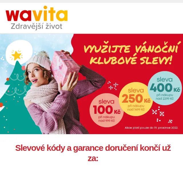 Wavita: sleva až 400 Kč a garance doručení – prosinec 2022 | Nuslet.cz