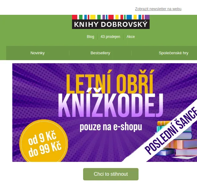 KnihyDobrovsky.cz: Stovky knih do 99 Kč – červenec 2026 | Nuslet.cz