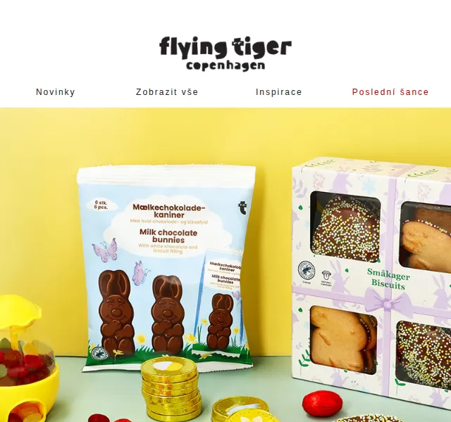Flying Tiger Copenhagen: Velikonoční sladkosti – červen 2026 | Nuslet.cz