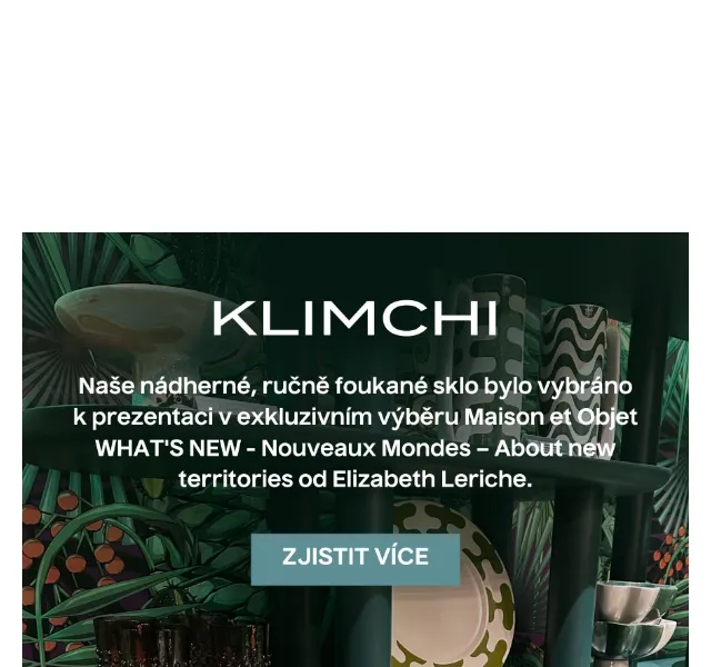 KLIMCHI: Ručně foukané sklo z Křišťálového údolí – červen 2026 | Nuslet.cz
