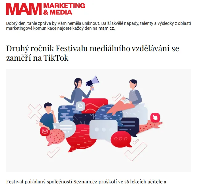 Marketing & Media: Festival mediálního vzdělávání – červenec 2026 | Nuslet.cz