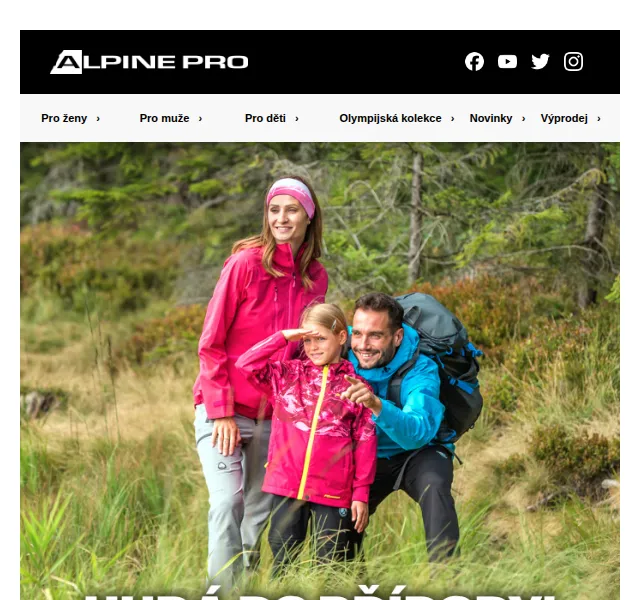 ALPINE PRO: Nová outdoor kolekce na jaro – červen 2026 | Nuslet.cz