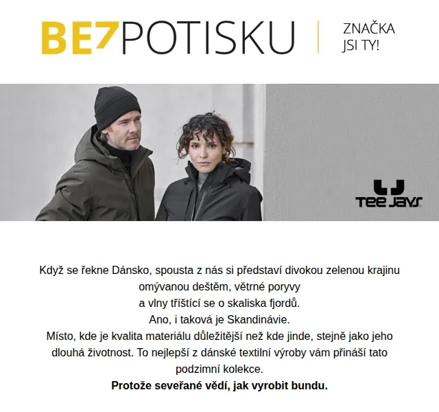 BezPotisku: Dánské bundy a mikiny – červen 2026 | Nuslet.cz