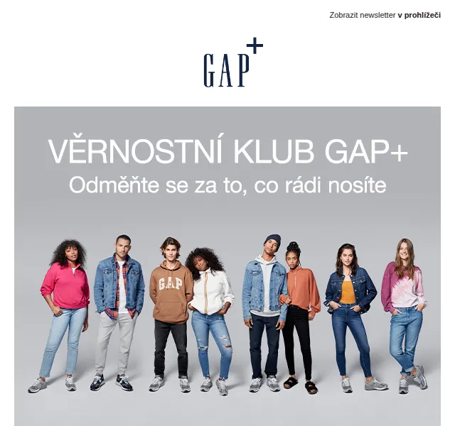 GAPstore.cz: Věrnostní klub GAP+ se slevou 20 % – červen 2026 | Nuslet.cz