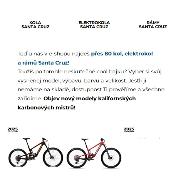 SNOWBOARD ZEZULA: kola Santa Cruz za 159 999 Kč – červen 2026 | Nuslet.cz