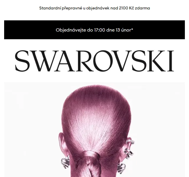Swarovski: Valentýnské šperky s dodáním do 13. února – červenec 2026 | Nuslet.cz