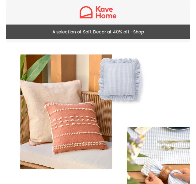 Kave Home Sale: Sleva 40 % na Soft Decor – červen 2026 | Nuslet.cz