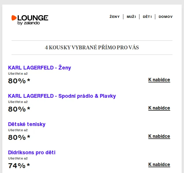 Lounge by Zalando: Karl Lagerfeld, Didriksons a Cassis Côte d’Azur – červen 2026 | Nuslet.cz