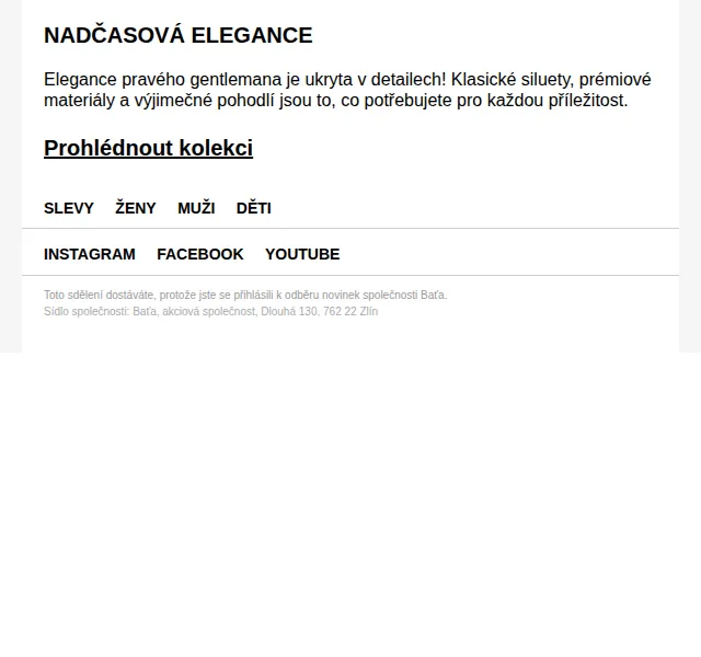 Baťa: Nadčasová elegance – nová kolekce červen 2026 | Nuslet.cz
