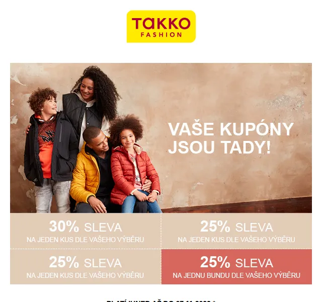 Takko Fashion: sleva až 30 % na podzimní kolekci – červen 2026 | Nuslet.cz