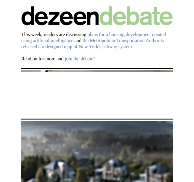 Dezeen Daily: Debata o AI v architektuře – červen 2026 | Nuslet.cz