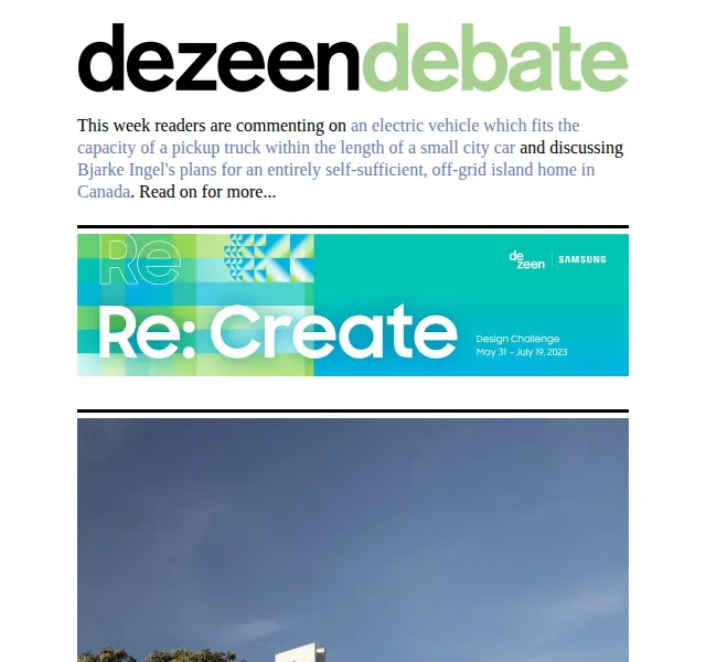 Dezeen Daily: Architektonické novinky a design – červen 2026 | Nuslet.cz