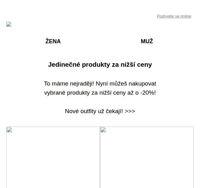 Cropp: sleva 20 % na vybrané produkty – červen 2026 | Nuslet.cz