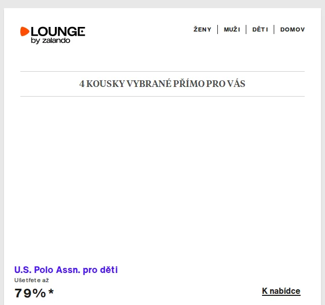 Lounge by Zalando: sleva až 80 % na U.S. Polo Assn., Geox a další – červen 2026 | Nuslet.cz
