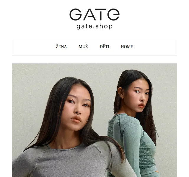 Gate.shop: Sportovní legíny a topy od 98 Kč – červen 2026 | Nuslet.cz