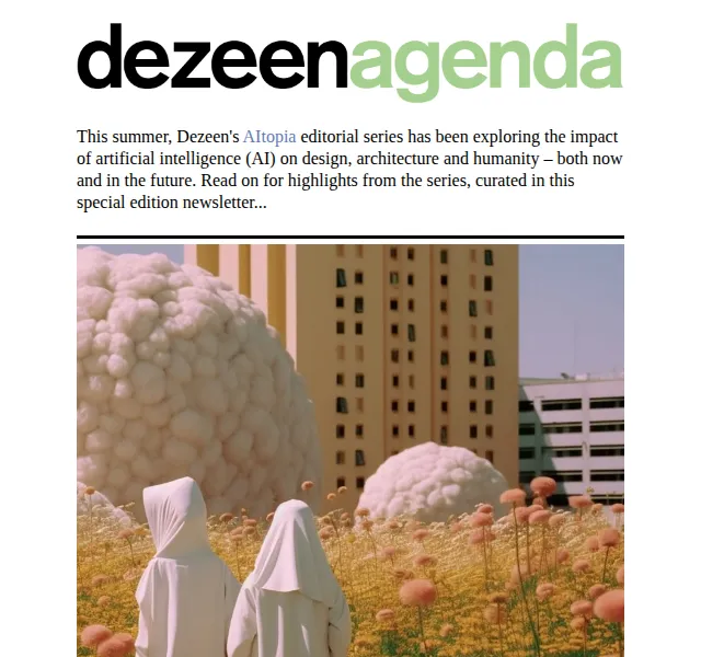 Dezeen Daily: Průvodce umělou inteligencí v architektuře – červenec 2026 | Nuslet.cz