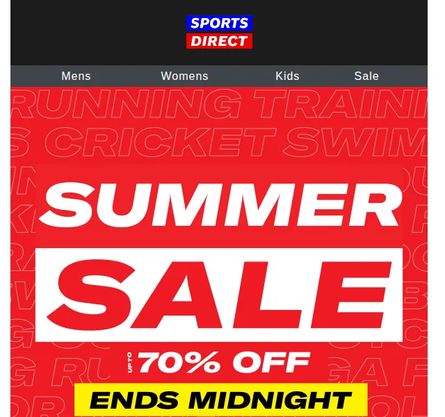 Sportsdirect.com: Letní výprodej až 70 % – červen 2026 | Nuslet.cz