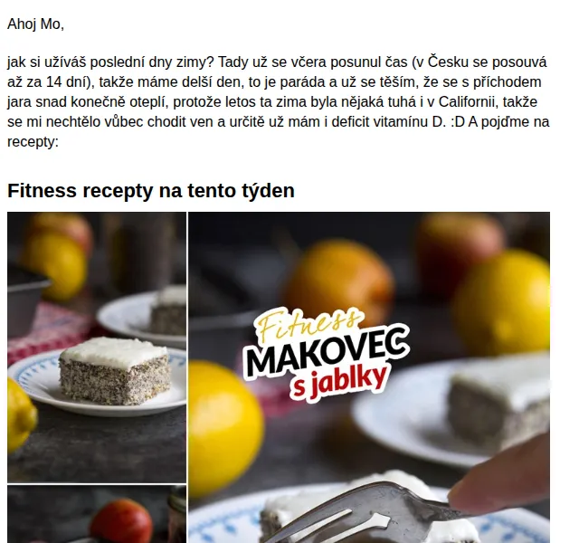 BAJOLA ✌ Fit bez diet: Fitness recepty makovec – červen 2026 | Nuslet.cz