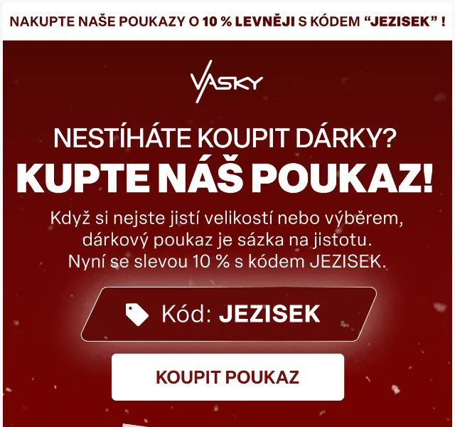 Vasky: 10 % sleva na poukazy – duben 2026 | Nuslet.cz