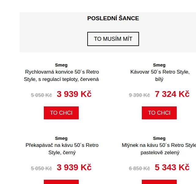 Potten & Pannen: 22% sleva na SMEG – červen 2026 | Nuslet.cz