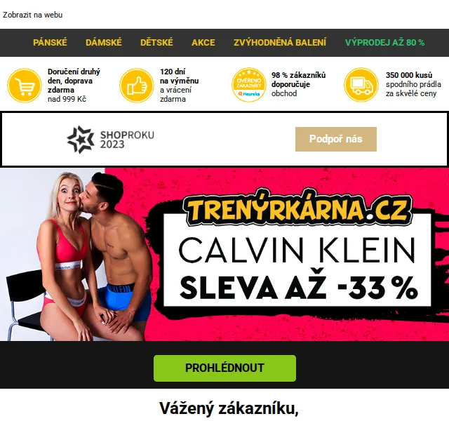 Trenýrkárna: Calvin Klein 3pack boxerky se slevou až 33 % – červen 2026 | Nuslet.cz