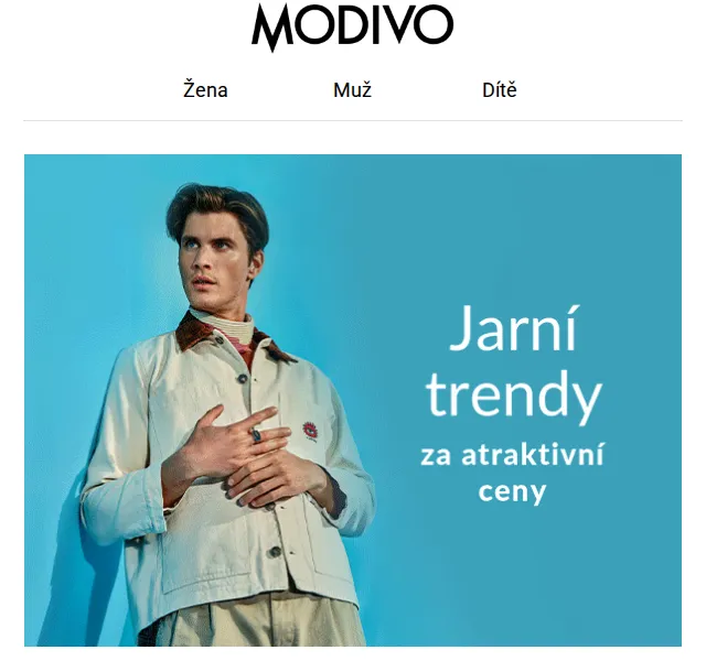 Modivo: Nejmódnější jarní modely se slevami – červen 2026 | Nuslet.cz