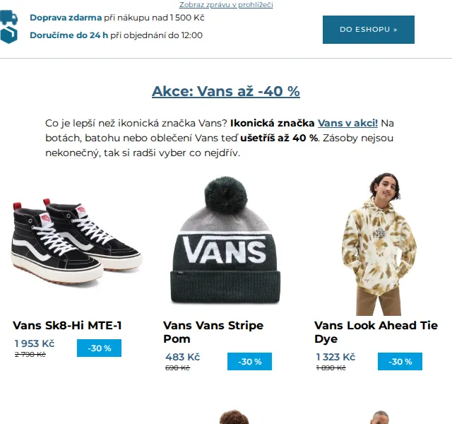 SNOWBOARD ZEZULA: Vans až -40 % – červen 2026 | Nuslet.cz