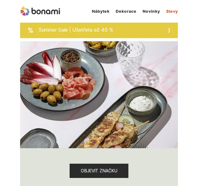Bonami.cz: Salt&Pepper nádobí, svítidla, zahradní nábytek – červen 2026