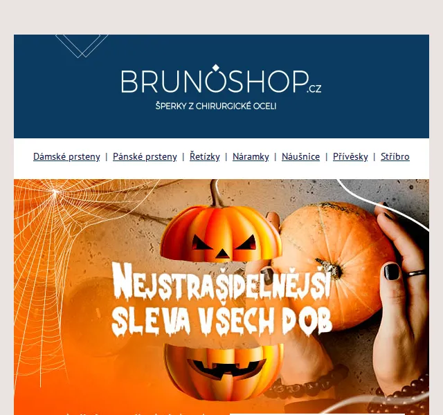 BRUNOshop.cz: sleva 15 % na šperky – listopad 2026 | Nuslet.cz