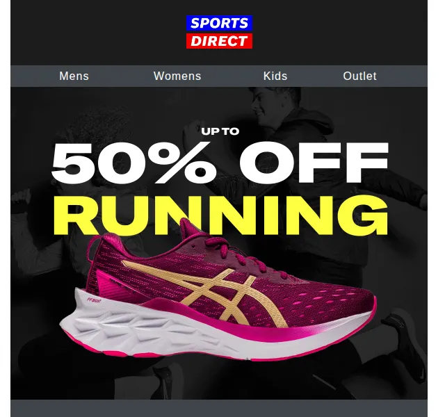 Sportsdirect.com: Sleva až 50 % na běžecké boty Nike, adidas, Asics – červen 2026 | Nuslet.cz
