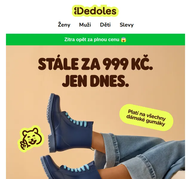 Dedoles: Dámské gumáky za 999 Kč – červen 2026 | Nuslet.cz