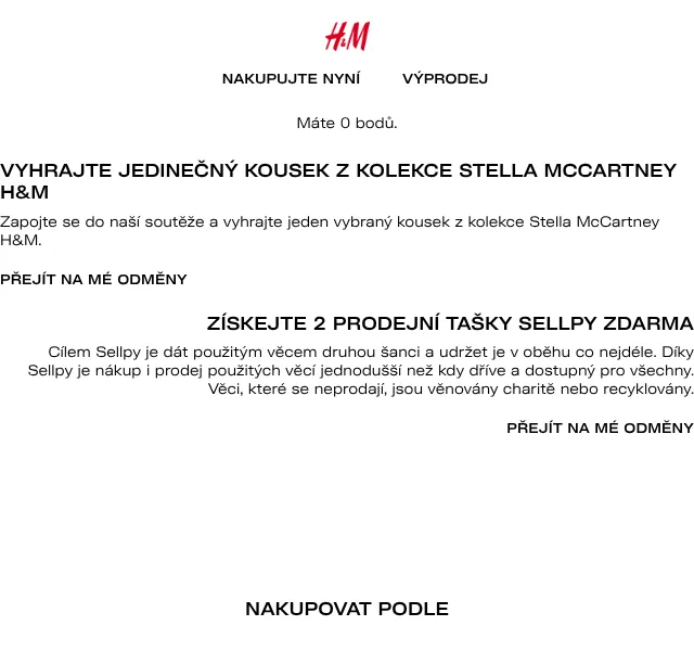 H&M Fashion: Soutěž Stella McCartney + slevy – květen 2026