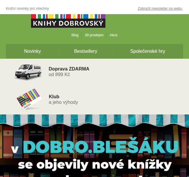 KnihyDobrovsky.cz: Dobro.blešák – knihy od 29 Kč – červen 2026 | Nuslet.cz