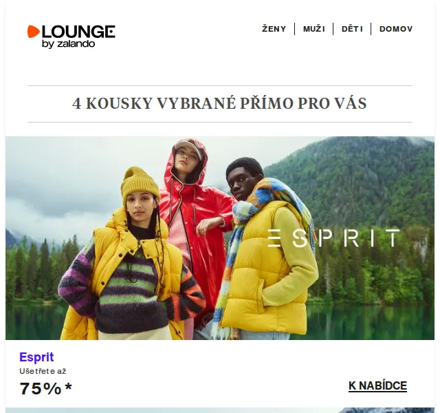 Lounge by Zalando: sleva až 75 % na Esprit, Kari Traa i Adidas – červen 2026 | Nuslet.cz