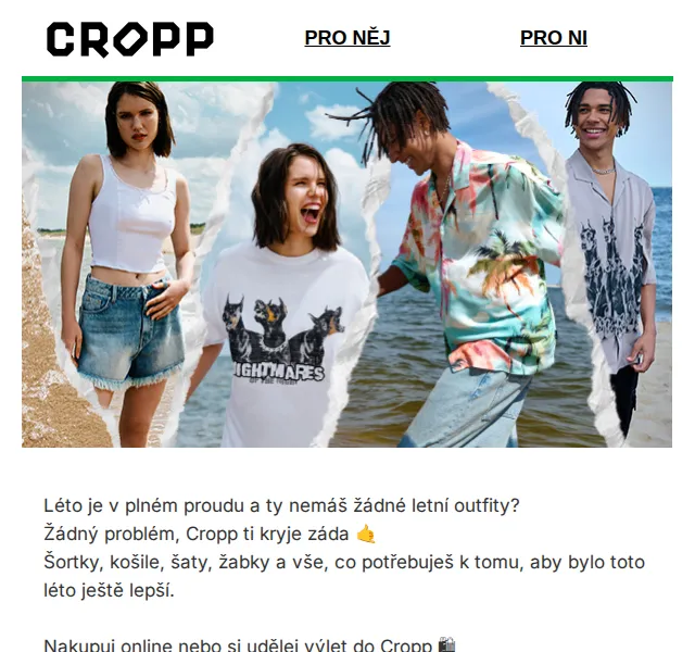 Cropp: Letní kolekce 2026 – červenec 2026 | Nuslet.cz