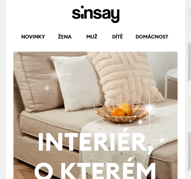 Sinsay: Kouzlete s interiérem – červen 2026 | Nuslet.cz