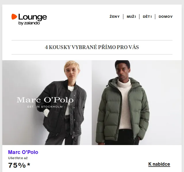 Lounge by Zalando: Marc O'Polo, Calvin Klein – sleva až 75 % | červenec 2026 | Nuslet.cz