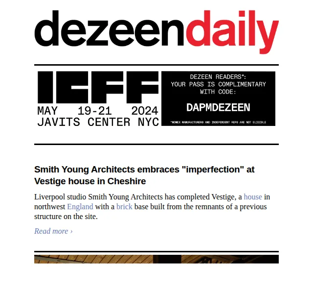 Dezeen Daily: Novinky z architektury a designu – červenec 2026 | Nuslet.cz